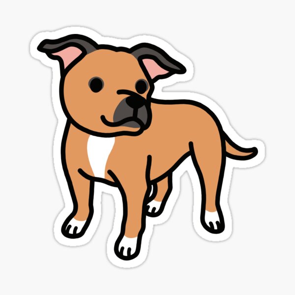 Item preview, Staffordshire Terrier designed and sold by littlemandyart.