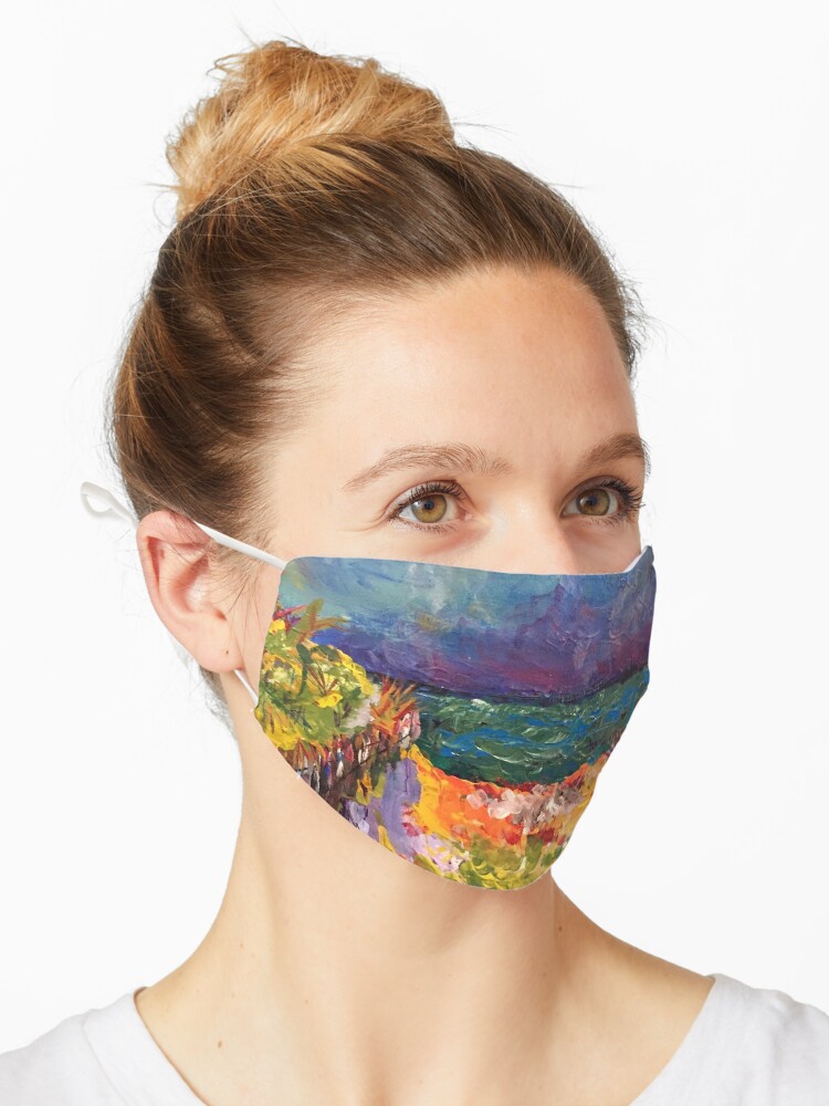 Thumbnail 1 of 5, Mask, fauvist beach designed and sold by Gary Rodgers.