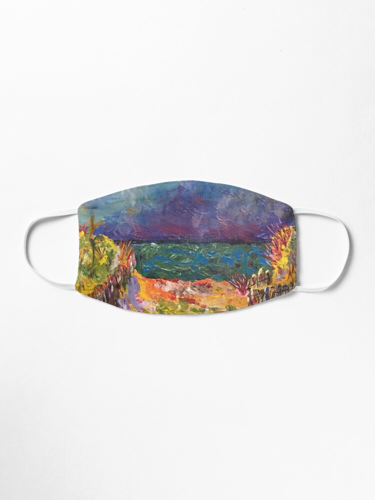 Alternate view of fauvist beach Mask