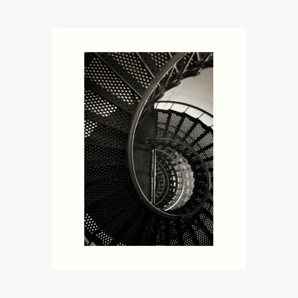 Bodie Island Lighthouse Spiral Down Art Print