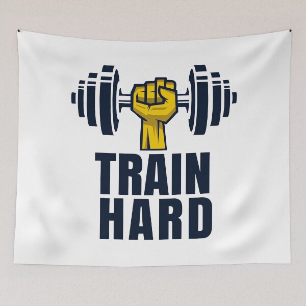 Item preview, Workout Motivational Quote -Train Hard  designed and sold by motivationaltee.