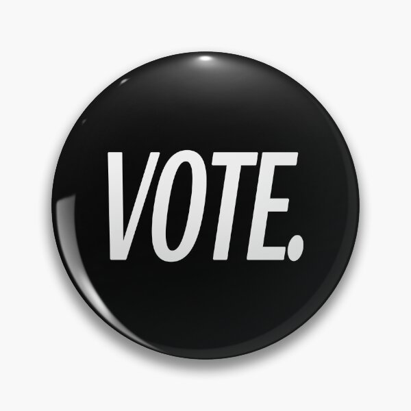 Item preview, Vote Period Mask (Black & White Italics) designed and sold by mediocre apparel.