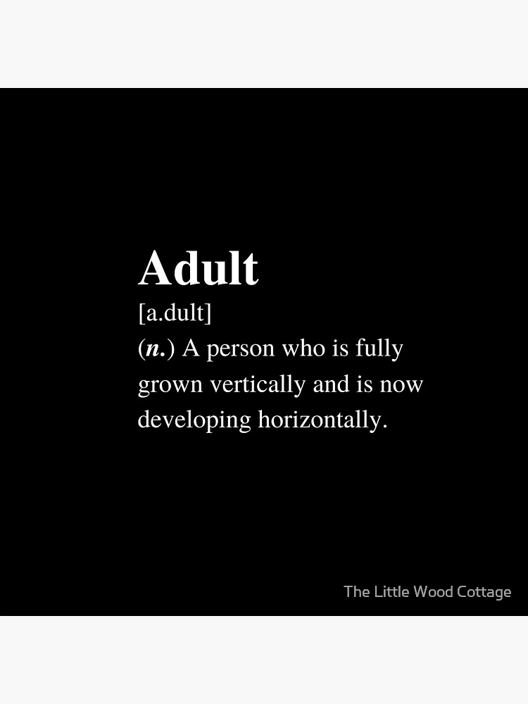 Adult Funny Definition  Pin for Sale by The Little Wood Cottage