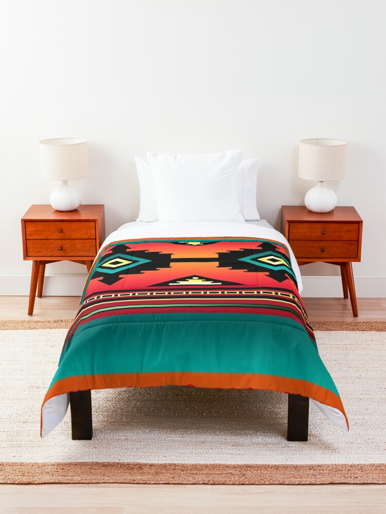 Thumbnail 2 of 5, Comforter, Canyon | Navajo  designed and sold by Daniel Watts.