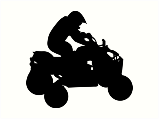 Download "atv silhouette" Art Prints by maydaze | Redbubble
