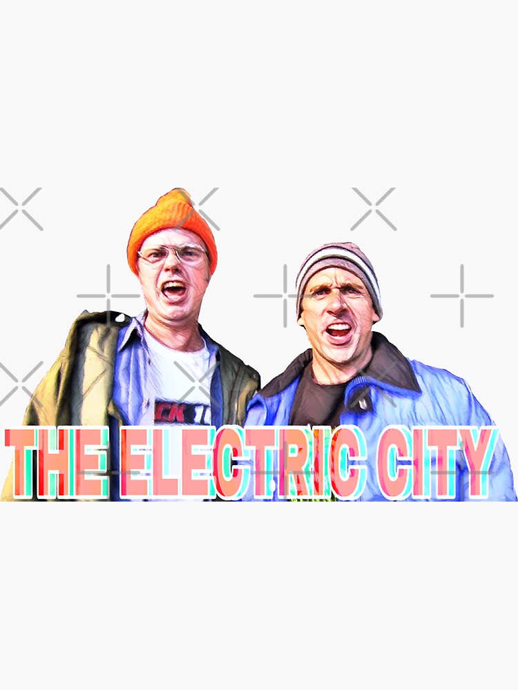 "The Electric City The Office" Sticker for Sale by sjwat Redbubble