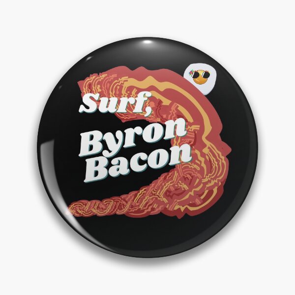 Item preview, Surf Byron Bacon. Funny Surfing Food Pun. designed and sold by shirtdan.