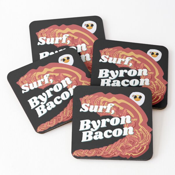 Item preview, Surf Byron Bacon. Funny Surfing Food Pun. designed and sold by shirtdan.