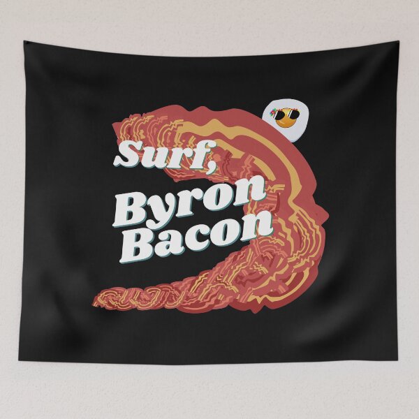 Item preview, Surf Byron Bacon. Funny Surfing Food Pun. designed and sold by shirtdan.
