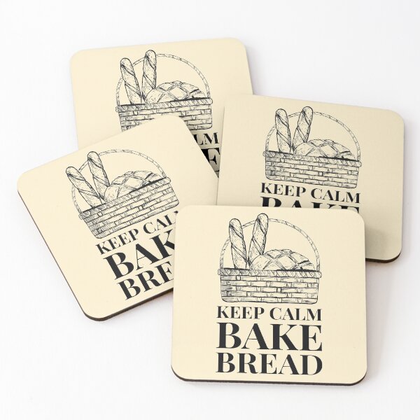 Item preview, Calm Bake Bread basket of loaves quote designed and sold by javes93.