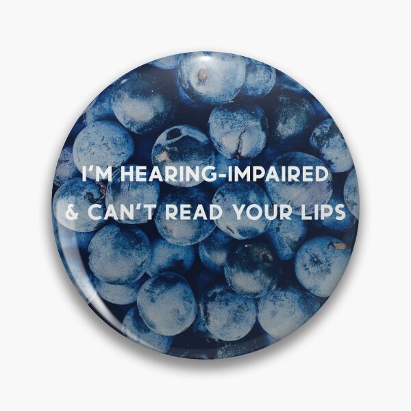 Item preview, Hearing-Impaired Mask (Blueberries) designed and sold by splode.