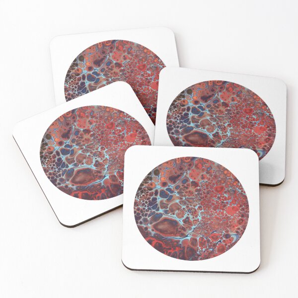 Item preview, Red Bloody Anger / Acrylic Pouring designed and sold by Nathalie Aynié.