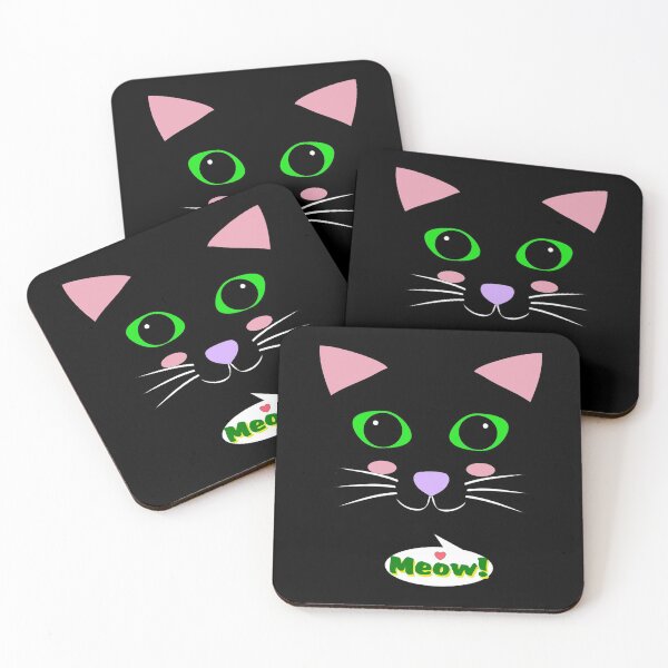 Item preview, Cute Kitty Face designed and sold by LeatherRebel75.