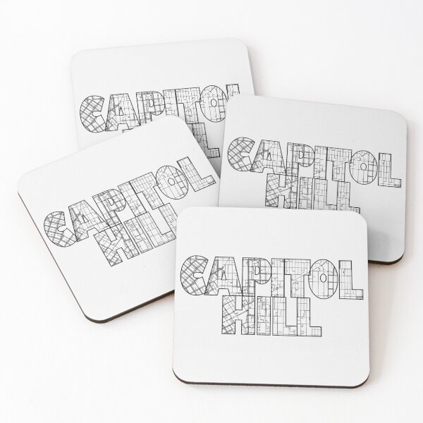 Item preview, Capitol Hill, Seattle Street Map designed and sold by thestreetslocal.