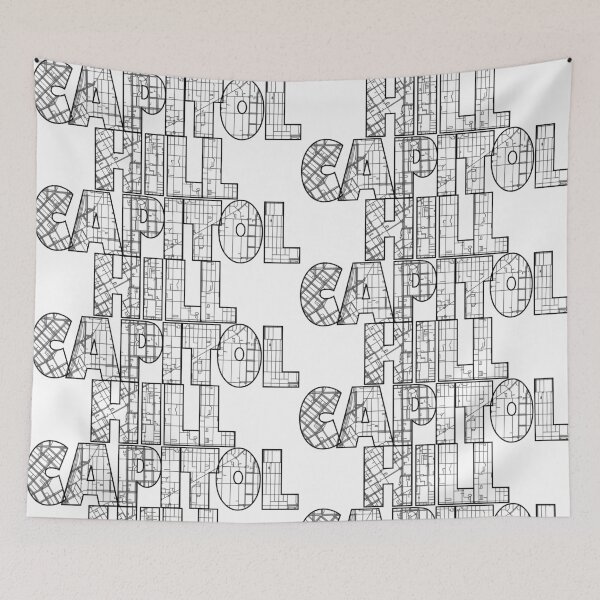 Item preview, Capitol Hill, Seattle Street Map designed and sold by thestreetslocal.