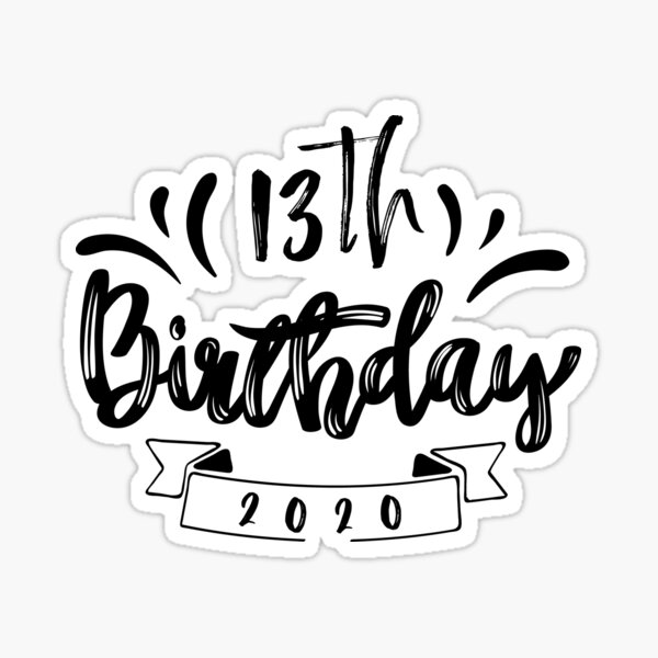 Stickers Sur Le Theme Chemise 13e Anniversaire Redbubble