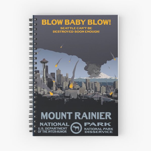 Item preview, Mount Rainier National Park - Blow Baby Blow! designed and sold by mp2262.