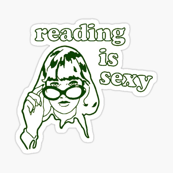 reading is sexy Sticker