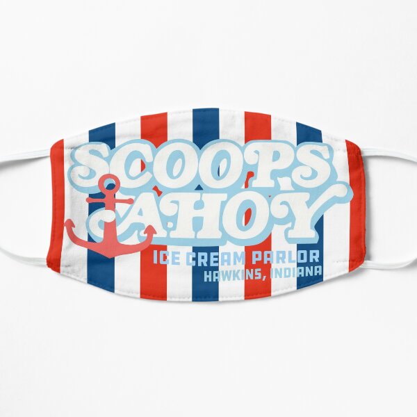 Scoops ahoy ice cream Flat Mask