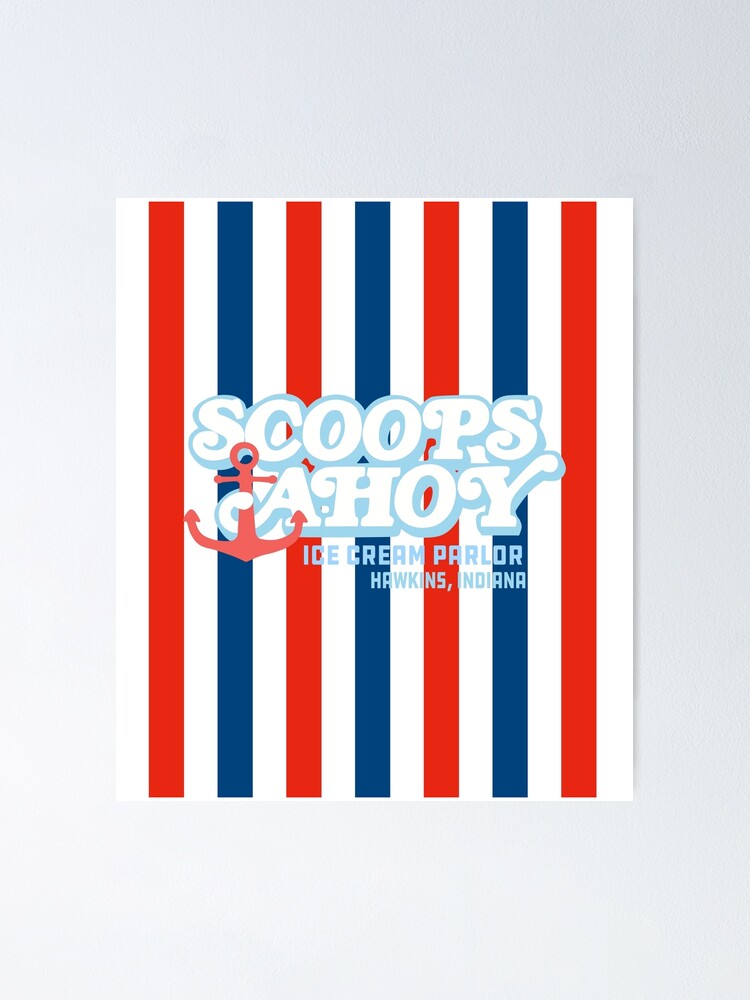 "Scoops ahoy ice cream" Poster by Mkawaii Redbubble