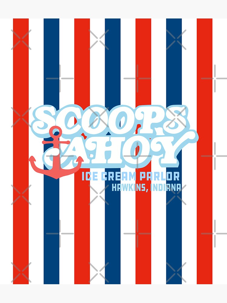 "Scoops ahoy ice cream" Sticker for Sale by Mkawaii Redbubble