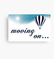 moving on hot air balloon Canvas Print