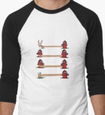 The Long Hotdog Men's Baseball ¾ T-Shirt