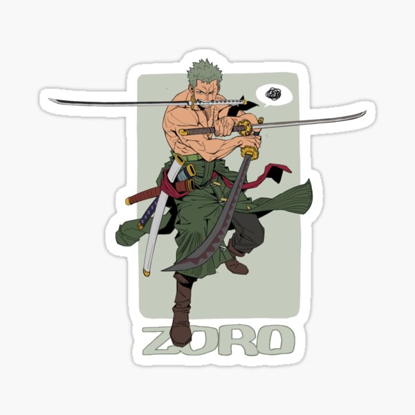 One Piece Zoro The Swordsman Sticker