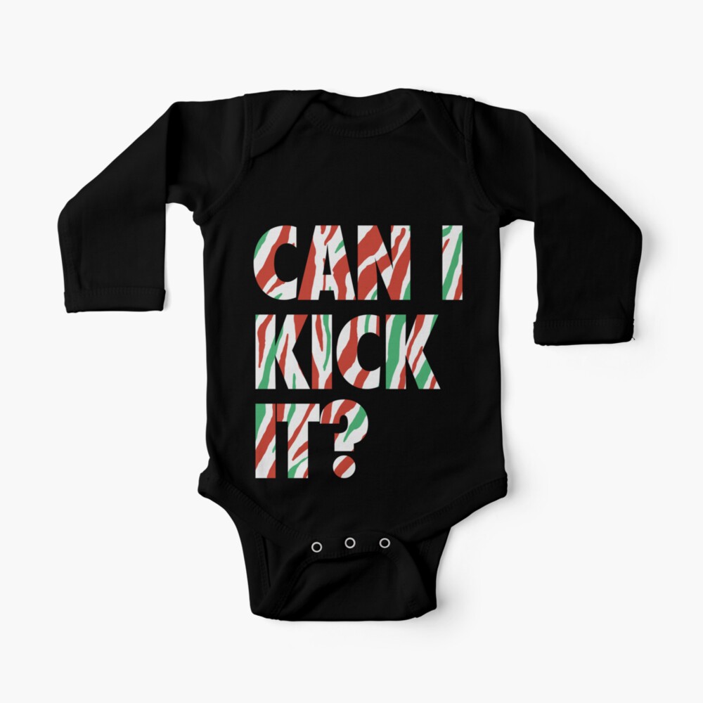 Can I Kick It? (white) Baby One-Piece