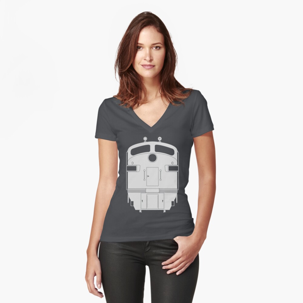 Item preview, Fitted V-Neck T-Shirt designed and sold by zoidberg69.