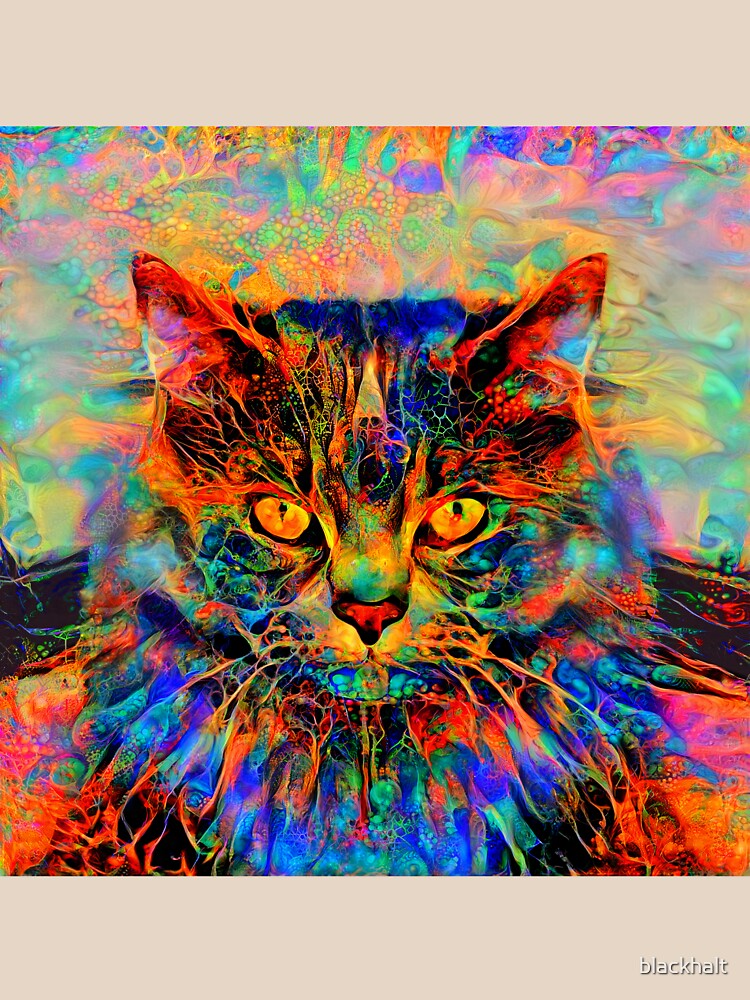 Abstractions of abstract abstraction of cat by blackhalt