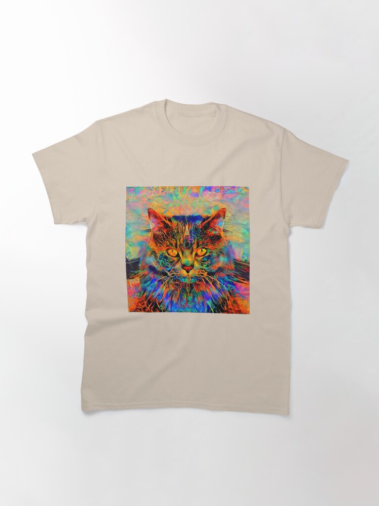 Alternate view of Abstractions of abstract abstraction of cat Classic T-Shirt