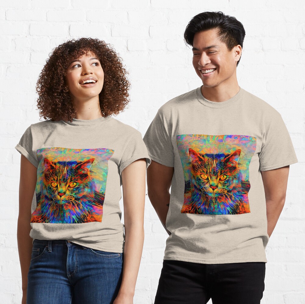 Abstractions of abstract abstraction of cat Classic T-Shirt