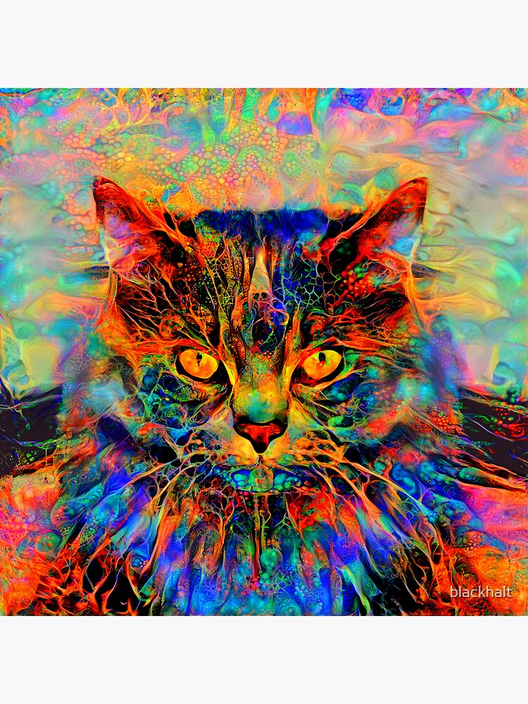 Abstractions of abstract abstraction of cat by blackhalt