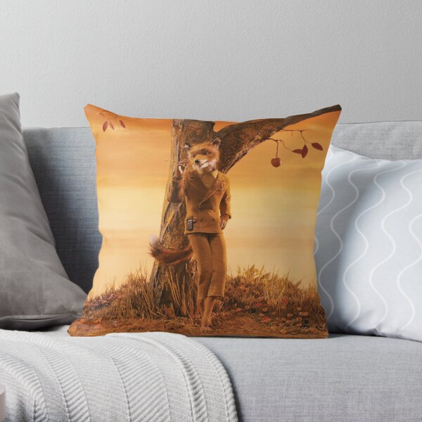 Fantastic Mr Fox Throw Pillow