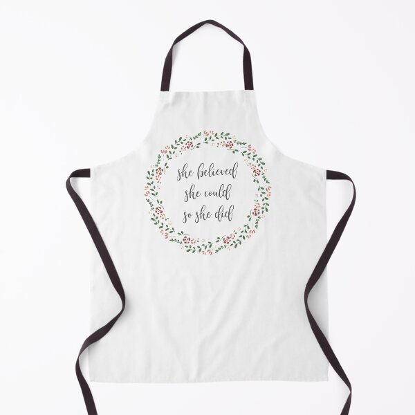 Item preview, She Believed She Could So She Did Floral Wreath Calligraphy Quote designed and sold by CarlosAlberto.