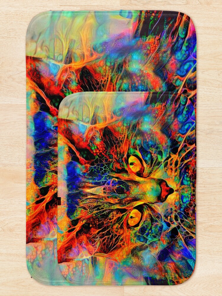 Alternate view of Abstractions of abstract abstraction of cat Bath Mat