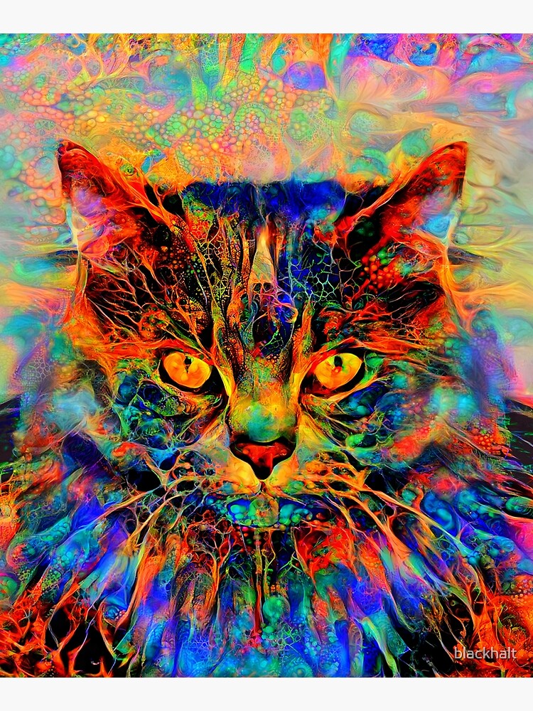 Abstractions of abstract abstraction of cat by blackhalt