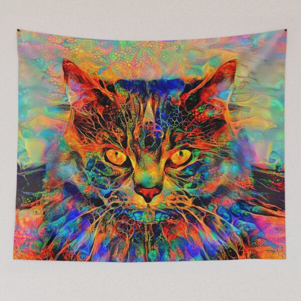 Item preview, Abstractions of abstract abstraction of cat designed and sold by blackhalt.