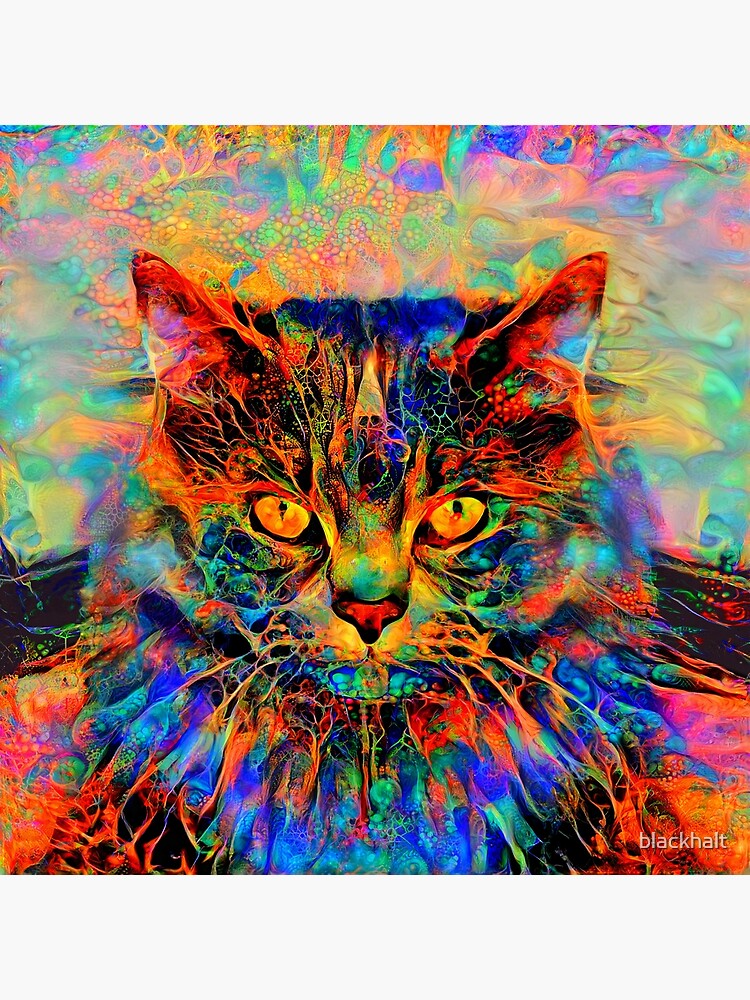 Abstractions of abstract abstraction of cat by blackhalt