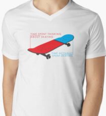 Skateboard infographic Men's V-Neck T-Shirt