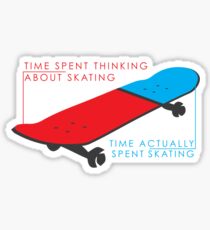 Skateboard infographic Sticker