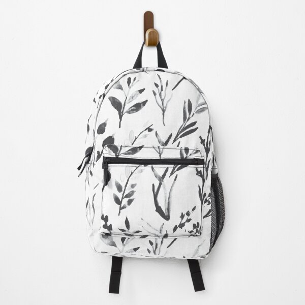 Item preview, Hand drawn black and white watercolour floral pattern designed and sold by baligaia.