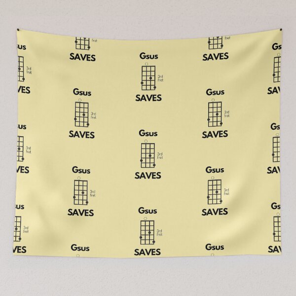 Item preview, Ukulele Gsus Saves (Jesus Saves) Uke Chord designed and sold by PayoutStream.