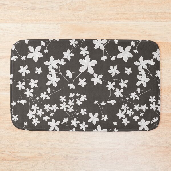Item preview, Minimal black and white watercolour floral pattern  designed and sold by baligaia.