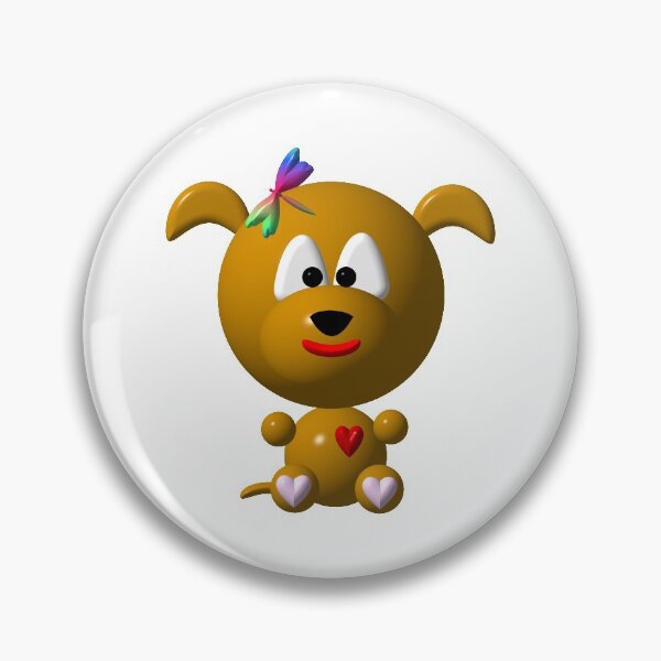 Item preview, Cute dog with a dragonfly designed and sold by Artist4God.