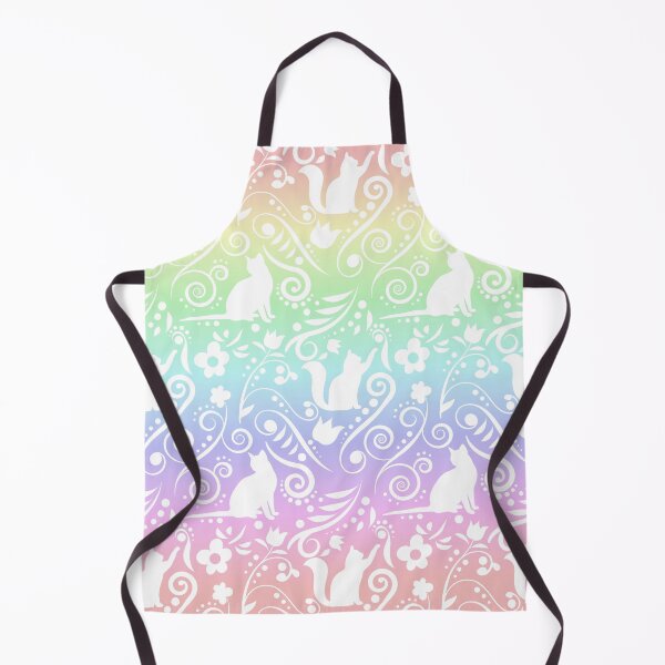Item preview, Cat and Flowers - Pastel Rainbow designed and sold by CreativityRoams.