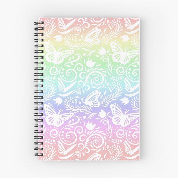 Item preview, Butterfly and Flower - Pastel Rainbow designed and sold by CreativityRoams.