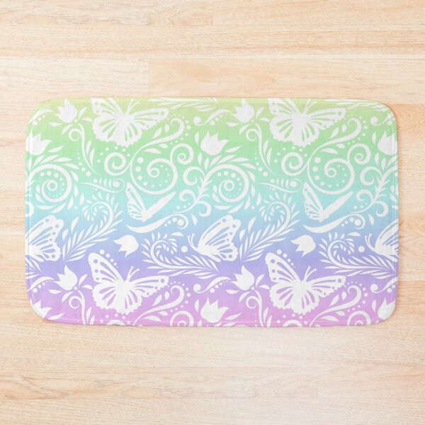 Item preview, Butterfly and Flower - Pastel Rainbow designed and sold by CreativityRoams.