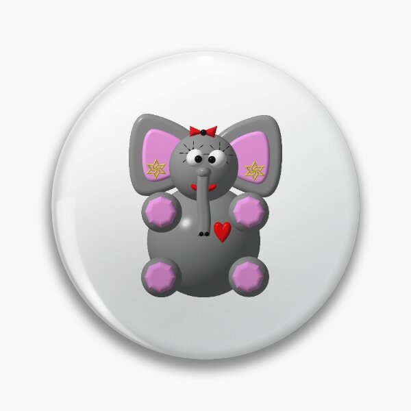 Item preview, Cute elephant wearing earrings designed and sold by Artist4God.